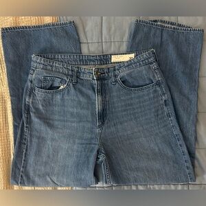 EUC⚡️Rag & Bone Lori Mid-Rise Wide Leg WM Jeans Dark Wash Size 30 Lyocell Blend